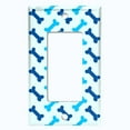 thumbnail image 5 of Metal Light Switch Plate Cover Dog Bone Treats Sky Blue DOG027, 5 of 13