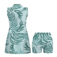 thumbnail image 4 of Yuyamidu Green Palm Leaf Tennis Golf Dress for Women with Built-in Shorts Womens Sleeveless Tennis Golf Dress Elegant Summer Outfits Elastic Workout Athletic Dresses Size XS, 4 of 7