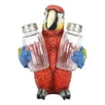 thumbnail image 4 of Red Scarlet Macaw Parrot Wine Bottle And Salt Pepper Shakers Holder Figurine Set, 4 of 9