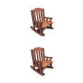 thumbnail image 4 of Guardoinrt 1:12 Scale Doll Home Armchair Wood Decorative Furniture Ornament Sitting Playing Game Model Rocking Chair Decoration 1 2Set, 4 of 6