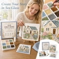 thumbnail image 3 of Sea Glass Art Kit, Our First Home Mosaic Craft with House Key Design for DIY Keepsake Home Decor, 5.91 in, 3 of 4
