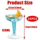 thumbnail image 5 of Vasos de acrílico desechables para margaritas, 25 piezas, vasos de plástico para champán, vasos de champán de 5 oz, vasos transparentes para mimosa, vasos de cóctel reutilizables para bodas, Navidad, 5 of 5