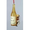 "4.25"" Tuscan Winery Chef with ""Wine is Music to the Soul"" Labeled Bottle Christmas Ornament"
