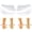 Clear, variant on Skyfoot 3 Layers Adjustable Heel Wedge Inserts for Supination Pronation Correction, Adhesive Medial Lateral Heel Insoles for Bow Legs, Knee Pain