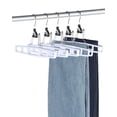 thumbnail image 2 of Perchas de plástico AMKUFO para pantalones, 12 unidades, para mujeres y hombres, color blanco, 2 of 8