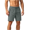 thumbnail image 2 of Aimik Men's Quick Dry Running Shorts Zippered Side Pockets Lightweight Breathable Summer Workout Shorts for Gym Fitness Training, 2 of 6