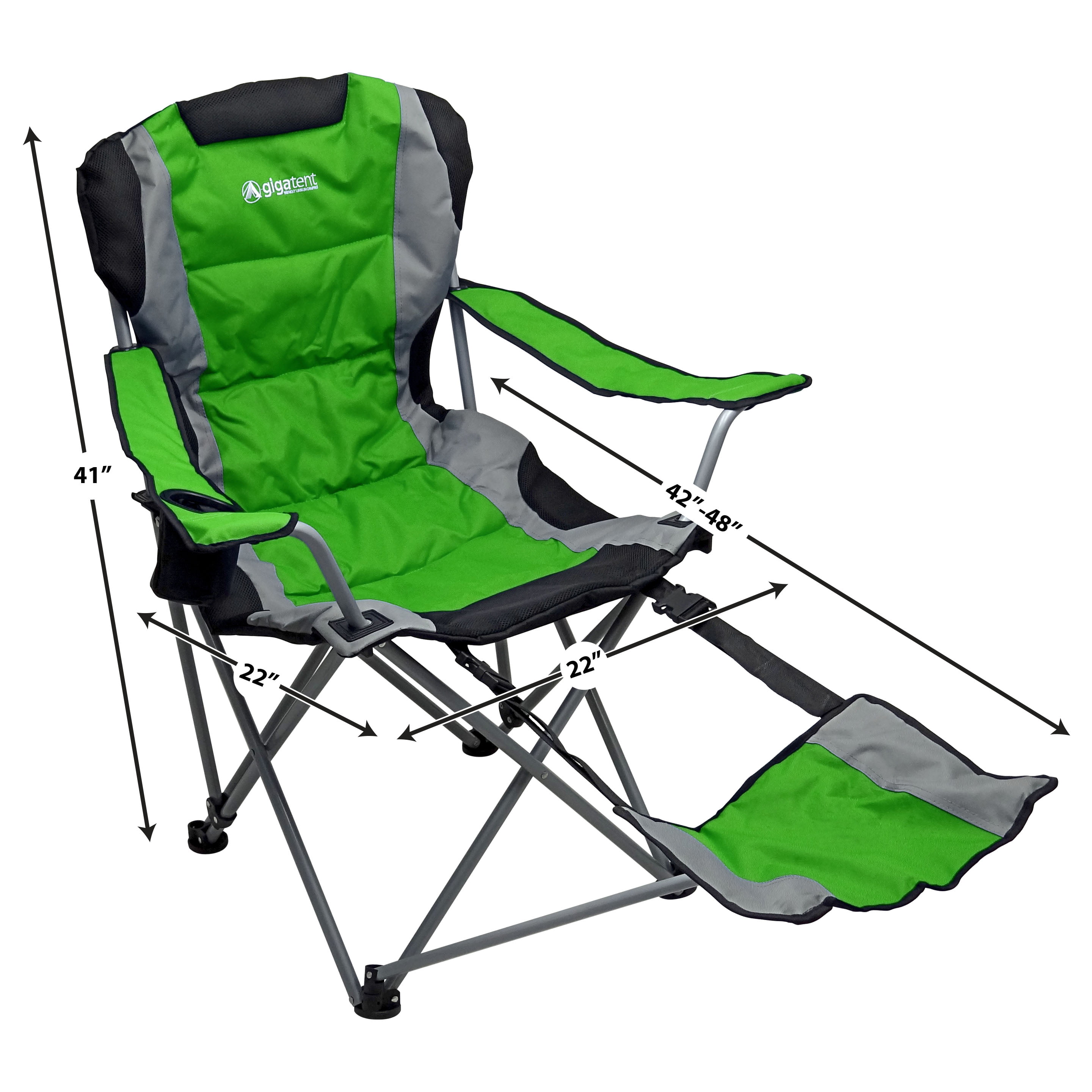Details about   Wakeman Outdoors Camp Chair with Footrest-300lb