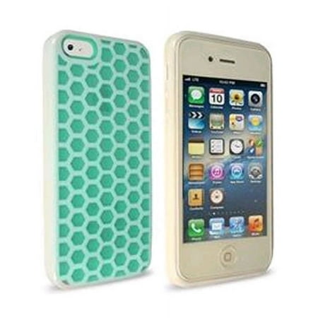 Technocel Honeycomb Case for Apple iPhone 5/5s - Turquoise/White