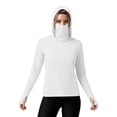 thumbnail image 6 of ZyeKqe Athletic Jackets for Women Sun Protection Long Sleeve Hooded Full Zip Upf 50+ Outdoor Hiking Workout Tops with Pockets, 6 of 7