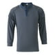 thumbnail image 2 of Blusas y camisas de manga larga con cuello redondo para hombre, cuello redondo, manga larga, botones diarios, camisas casuales sólidas, blusa para hombre, blusa de poliéster, 2 of 4