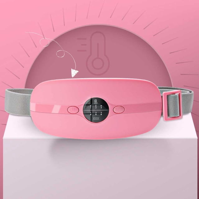 Accueil Hôtel Menstruel Abdominal Chauffé Réglable 3 Ceinture Réglable Électrique Ventre Vibration Chauffage Massager Rechargeable Massage