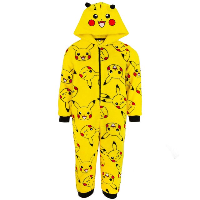 Pokemon Boys/Girls Pikachu All-In-One Nightwear
