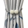 thumbnail image 2 of 2 Pcs Pearl Curtains Window Curtain Holders Curtains Magnetic Tie Drapes Clips Curtain Holdbacks, 2 of 3