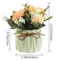 thumbnail image 3 of CHENjy Artificial Hydrangea Potted Plant, Realistic Faux Flowers Ceramic Pot, Low Maintenance Small Fake Plant for Desk Office Home Decor, 3 of 7