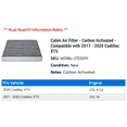 thumbnail image 2 of Cabin Air Filter - Carbon Activated - Compatible with 2017 - 2020 Cadillac XT5 2018 2019, 2 of 2