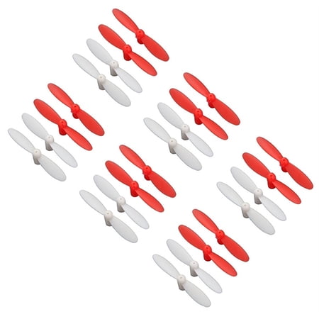 HobbyFlip Propellers Blades Props Propeller Blade Prop Set Red H111-05 Compatible with Skeye Nano Drone 6 Pack
