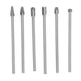 thumbnail image 3 of Senjay Carbure de Tungstène Bavure, 6pcs Carbure Bavures Ensemble Rallongent Tungstène Acier Solide Rotation Cylindre Tête Portage Kit pour le Travail du Bois de Forage de Sculpture, Die Grinder Bits, 3 of 8