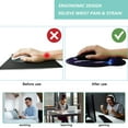 thumbnail image 2 of LQCrafK Mouse Pad with Wrist Support, Ergonomic Mouse Pad with Memory Foam Wrist Rest Cushion, Non-Slip Rubber Base Gaming Mice Pad for Home Office Computer Laptop, Flowers, 2 of 14