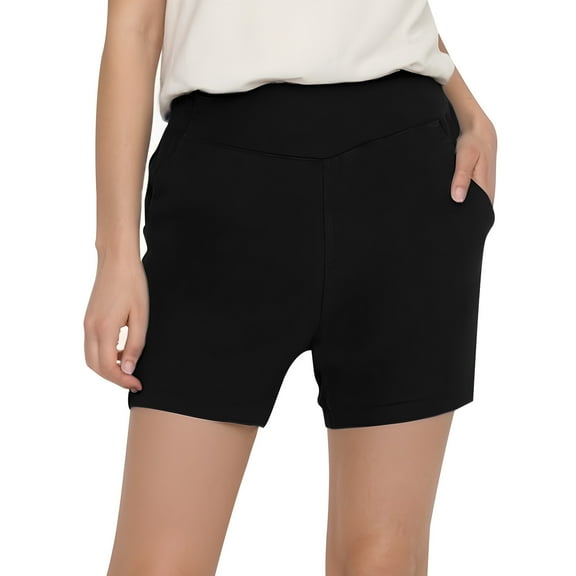 Women Summer Casual Shorts Elastic High Waisted Wide Leg Cute Dressy Beach Shorts 2025 Fashion Vacation Outfits