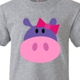 thumbnail image 4 of Inktastic Girl Hippo Youth T-Shirt, 4 of 5