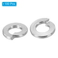 thumbnail image 3 of Uxcell 1/4 Split Lock Washer, 100 Pack 1/4 Inch ID 12.3mm OD 304 Stainless Steel Spring Lock Washer Gasket, Silver Tone, 3 of 5