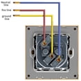 thumbnail image 3 of Four-slot Power Outlets With 2 Usb Outlets Wall Sockets With Glass Panel For Eu German Socket 220v 16a, 3 of 4