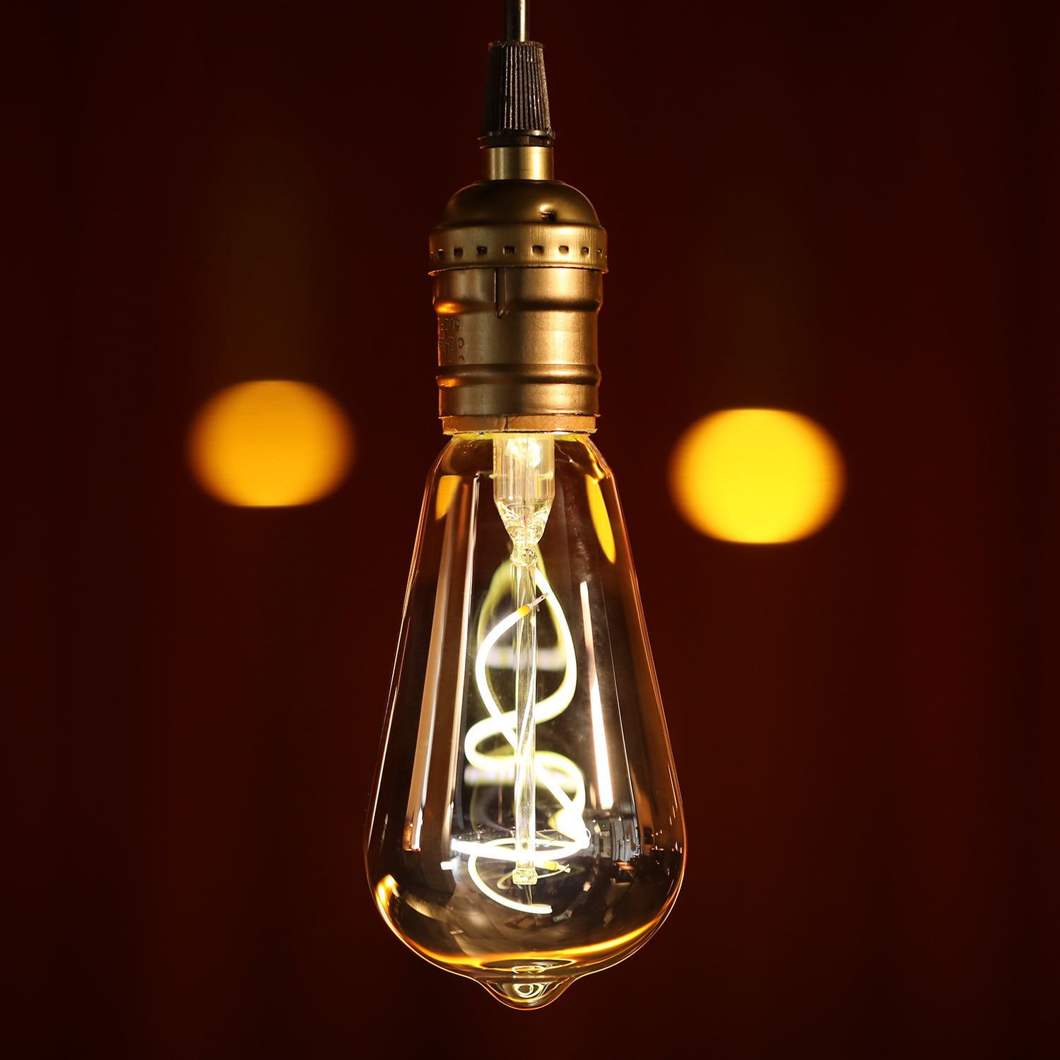 12 Pack Light Bulb Dimmable, LED Vintage Edison Bulbs, E26 Base, Antique Flexible Filament Bulb, Decorative Light Bulbs for Ceiling Light, 4000K Cool White, Smoke Gray