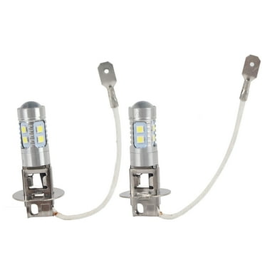 High-Power 50W 6000K-6500K LED Headlight & Fog Light Bulbs, Set of 2, Bright White