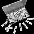 thumbnail image 4 of Queilt Vertical Blind Repair Vane Savers, Metal Vertical Blind Repair Tabs, Vertical Blind Repair Clips for Vertical Blinds Replacement Slats, White (12), 4 of 4