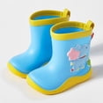 thumbnail image 3 of Otqutp Baby Kids Easy On Rain Shoes Boots for Toddler Little Kid Dinosaur Rainboots Waterproof Rubber Non Slip Boots, 3 of 3