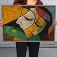 thumbnail image 6 of Abstract Figure Expression Colorful Horizontal Canvas Wall Art with Lightweight Foam Frame - Durable and Ready to Hang, Modern Decorative Print for Living Room, Bedroom, Or Office, 6 of 7