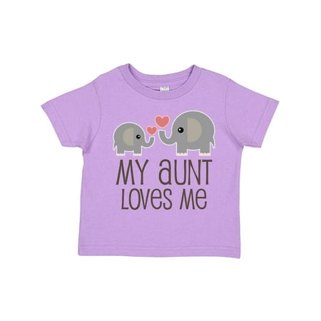 

Inktastic My Aunt Loves Me Gift Toddler Boy or Toddler Girl T-Shirt