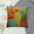 thumbnail image 2 of ARISTURING  Colorful Mexico Prickly Pear Cactus Throw Pillow Cover Succulent Plant  Throw Pillow Case Decorative Cushion Cover Pillowcase, 2 of 5