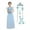 Elsa Dress with Wig A, variant on Girls Princess Dress Elsa Costume - Luxury Sequin Birthday Party Dress Up with Rich Accessories