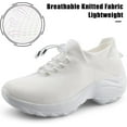 thumbnail image 2 of Sneakers Breathable Women Walking Shoes Slip on Trainers Women's Comfortable Casual Ladies Athletic Shoe Thick Bottom, 2 of 15
