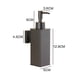 thumbnail image 1 of Wall Mounted 304 Stainless Steel Soap Dispenser For Home Decor (Black), 1 of 4
