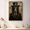 thumbnail image 2 of Greyhound Dog Bathroom Decor - Funny Bathroom Decor Wall Art, Dog Bathroom Wall Art and Animal Canvas, Dog Bathroom Canvas, 2 of 4