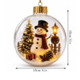 thumbnail image 4 of Glowing Christmas Story Ornaments, Light-Up Mini Holiday Scene, 10cm Hanging Xmas Tree Decor Ball with Warm White LED Lights, Festive Keepsake Gift for Christmas Tree C, 4 of 9