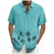 thumbnail image 1 of Men'S Casual Lapel Beach Holiday Wear Fashion Shirt Hawaiian Short-Sleeved Shirt XL, 1 of 4