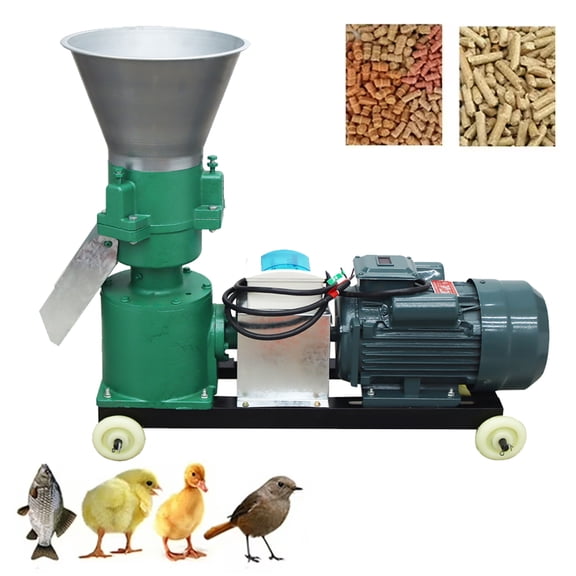 Chicken Feed Pellet Mill Machine Body Animal Poultry Livestock Pellet Making Machine without Grinding Discs 220V