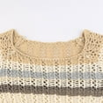 thumbnail image 4 of Vedolay Womens Fall Tops Women's Oversized Deep V Neck Sweaters Long Sleeve Knitted Pullover Sweater,Khaki L, 4 of 5
