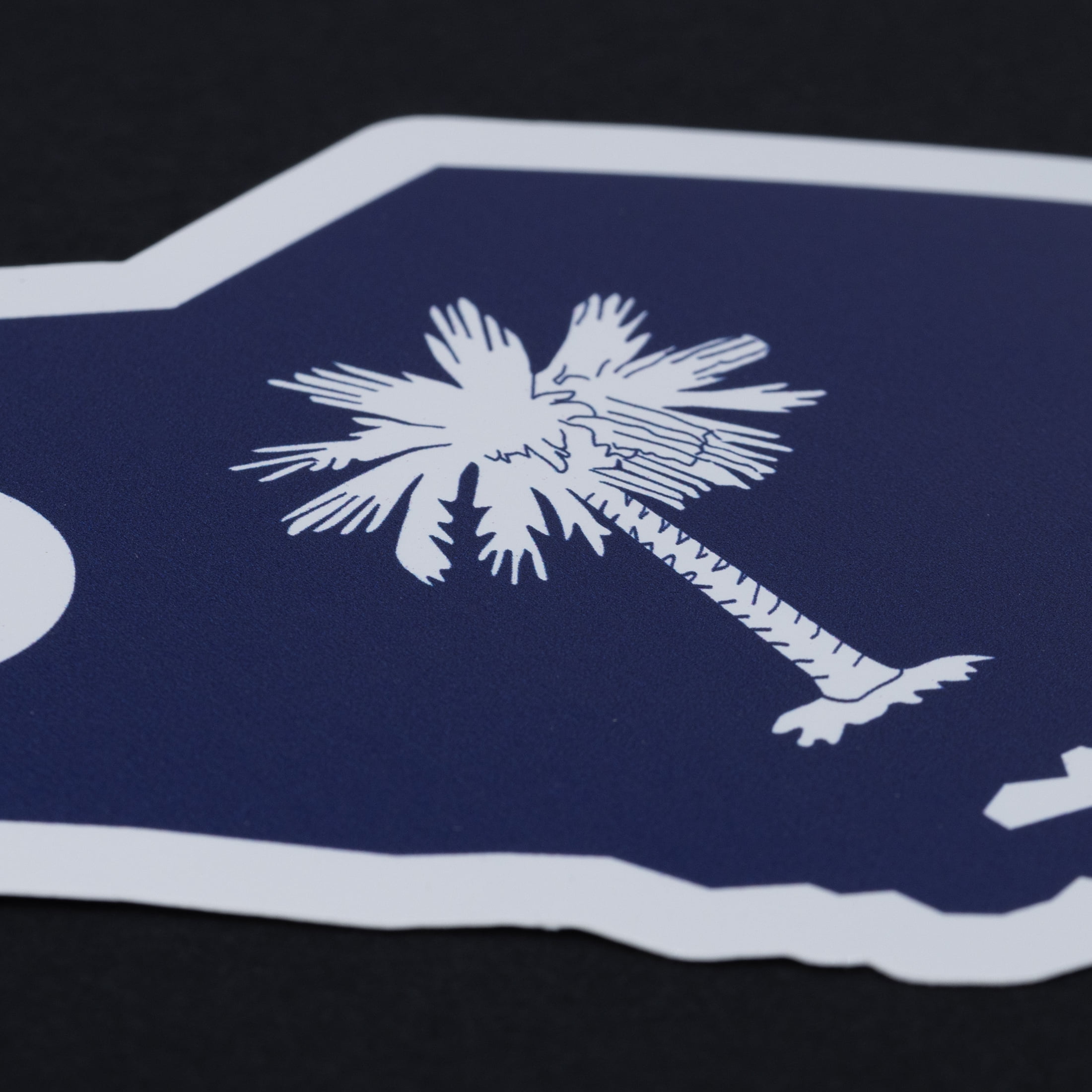(2 pack) Auto Drive South Carolina Vinyl Auto Decal, Multicolor, 5.125” x 3.75"