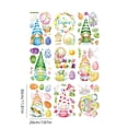 thumbnail image 3 of Meggemo 9 Pieces Set Easter Window Static Cling Stickers Door Wall Decor for Easter Home Window Party Indoor Wall Glass Creative Display, 3 of 6