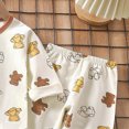 thumbnail image 6 of TOWED22 Toddler Baby Girl Clothes Outfits Long Sleeve Crewneck Sweatshirt and Joggers Pants 2 Piece Set Fall Winter(Beige,5-6 Y), 6 of 6
