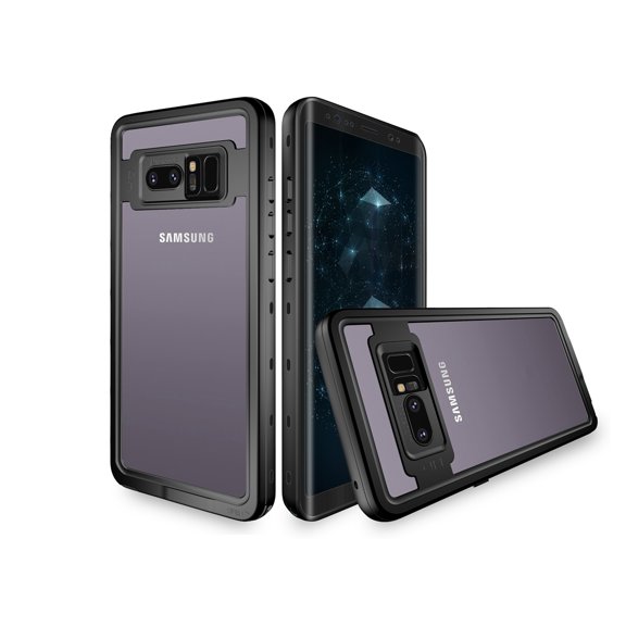 Samsung Galaxy Note 8 Redpepper Waterproof Swimming Shockproof Dirt Proof Case Cover Black