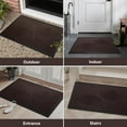 thumbnail image 7 of SIXHOME Outdoor Mat 17"x30" Non Slip Front Door Mat Outside Absorbent Rubber Welcome Mat Low Profile Dirt Trapper Indoor Outdoor Doormat Boho Arch Door Mat Outside Thick Entryway Rug Brown, 7 of 7