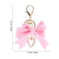 thumbnail image 3 of Bow Keychain Ribbon Holder Backpack Wrinkle Pink Miss, 3 of 5