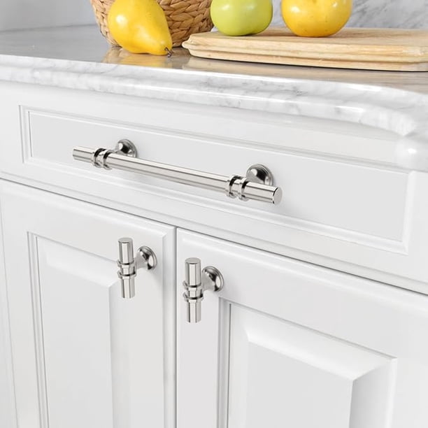 2-Pack Brushed Silver Cabinet Pulls – 182mm Length, 160mm Hole Spacing, Premium Aluminum Alloy Drawer Handles For Modern Kitchens & Closets