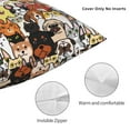 thumbnail image 3 of Yiaed Cats & Dogs Group Print Pillow Covers Super Soft Decorative Square Throw Pillow Covers Case Cushion Covers for Sofa Couch Bedroom Car Decor（No pillow core）-12"x12", 3 of 7