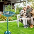 thumbnail image 4 of Bird Bath for Outside with Pedestal, Vintage Freestanding Garden  Birdbaths & Birdfeeder, Birdbaths Bowl Bird Baths for Outdoors Yard Garden Lawn Decor, Upgrade Dual-use Base, 4 of 12